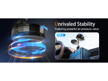 Magnetic Phone Holder 360° Rotatable  Phone Holder |  Foldable Design, Vacuum Suction Cup | Perfect for Car Dashboard