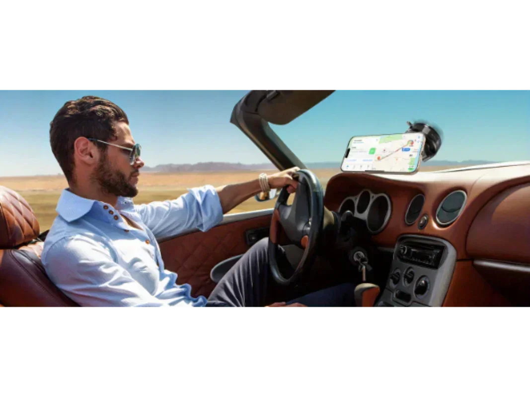Magnetic Phone Holder 360° Rotatable  Phone Holder |  Foldable Design, Vacuum Suction Cup | Perfect for Car Dashboard